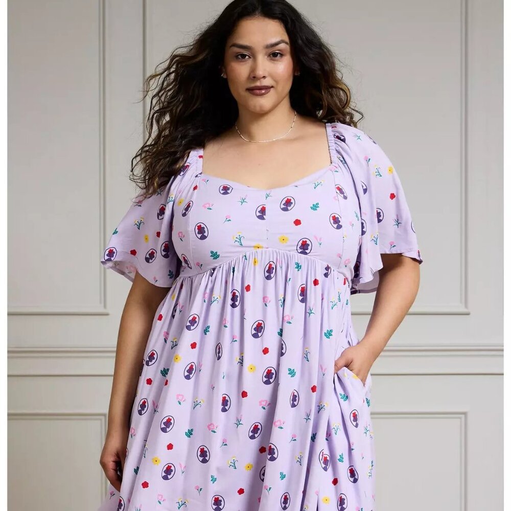 Her Universe Studio Ghibli Kiki's Delivery Service Floral Plus Size Dress 1x